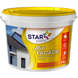 Фарба 14 кг фасадна Multi Facade STAR PAINT